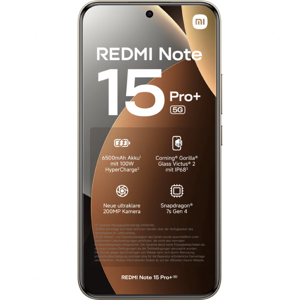 Смартфон Xiaomi Redmi Note 15 Pro+ 5G 12/256GB Коричневый (Mocha Brown)
