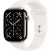Умные часы Apple Watch Series 11 46mm Gold Titanium Case with Light Blush Sport Band (S/M)