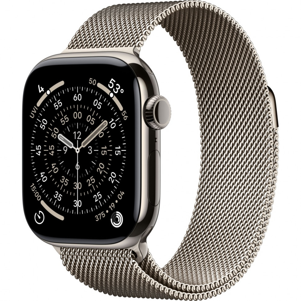 Умные часы Apple Watch Series 11 42mm Natural Titanium Case with Natural Milanese Loop
