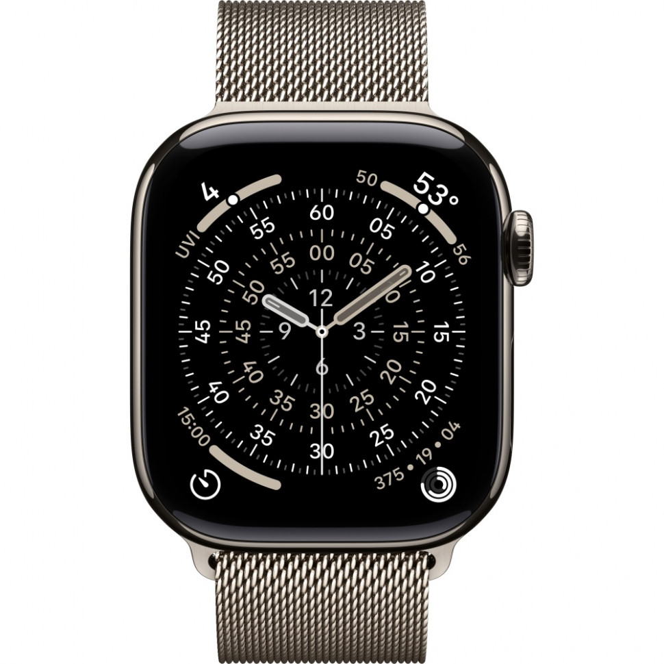 Умные часы Apple Watch Series 11 42mm Natural Titanium Case with Natural Milanese Loop