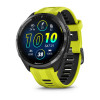 Умные часы Garmin Forerunner 965 Carbon Gray DLC Titanium Bezel with Black Case and Amp Yellow/Black Silicone Band (010-02809-12)