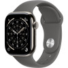 Умные часы Apple Watch Series 11 42mm Natural Titanium Case with Stone Gray Sport Band (S/M)
