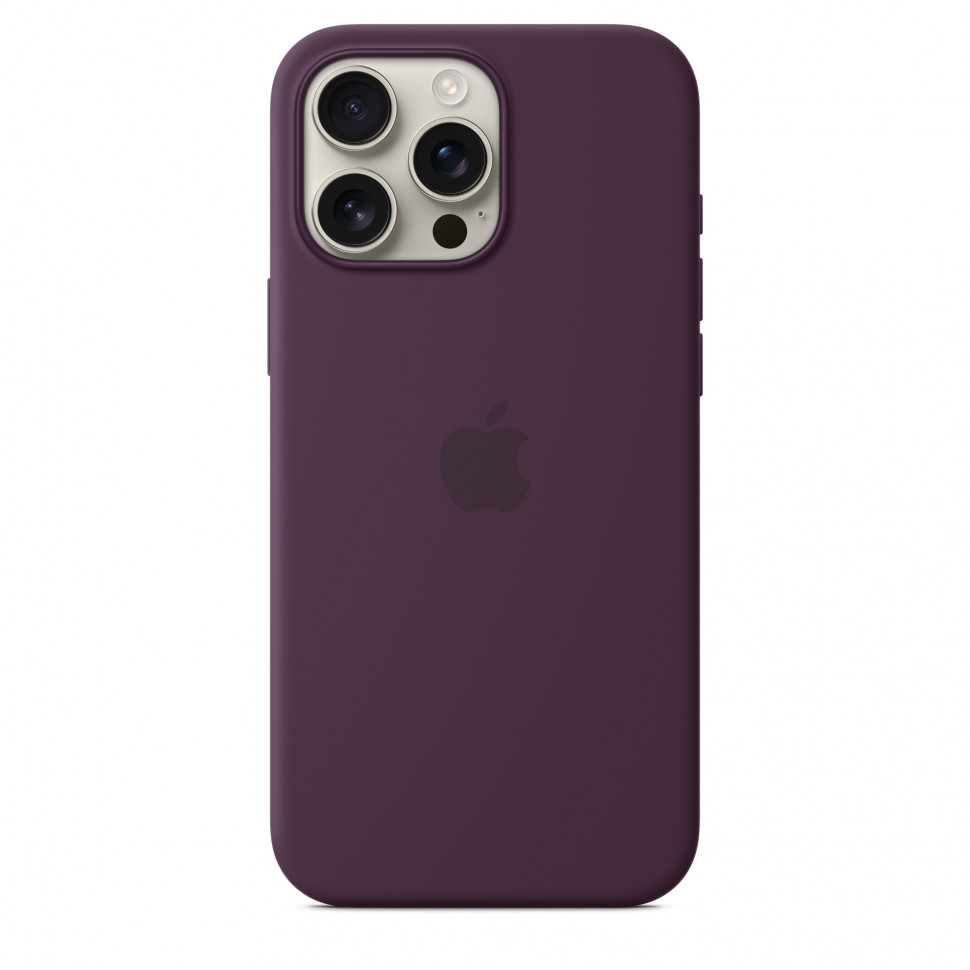 Чехол защитный Apple Silicone Case с MagSafe для iPhone 16 Pro Max Plum