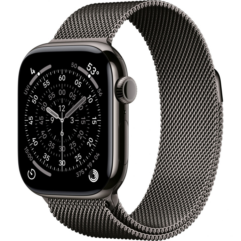 Умные часы Apple Watch Series 11 42mm Slate Titanium Case with Slate Milanese Loop