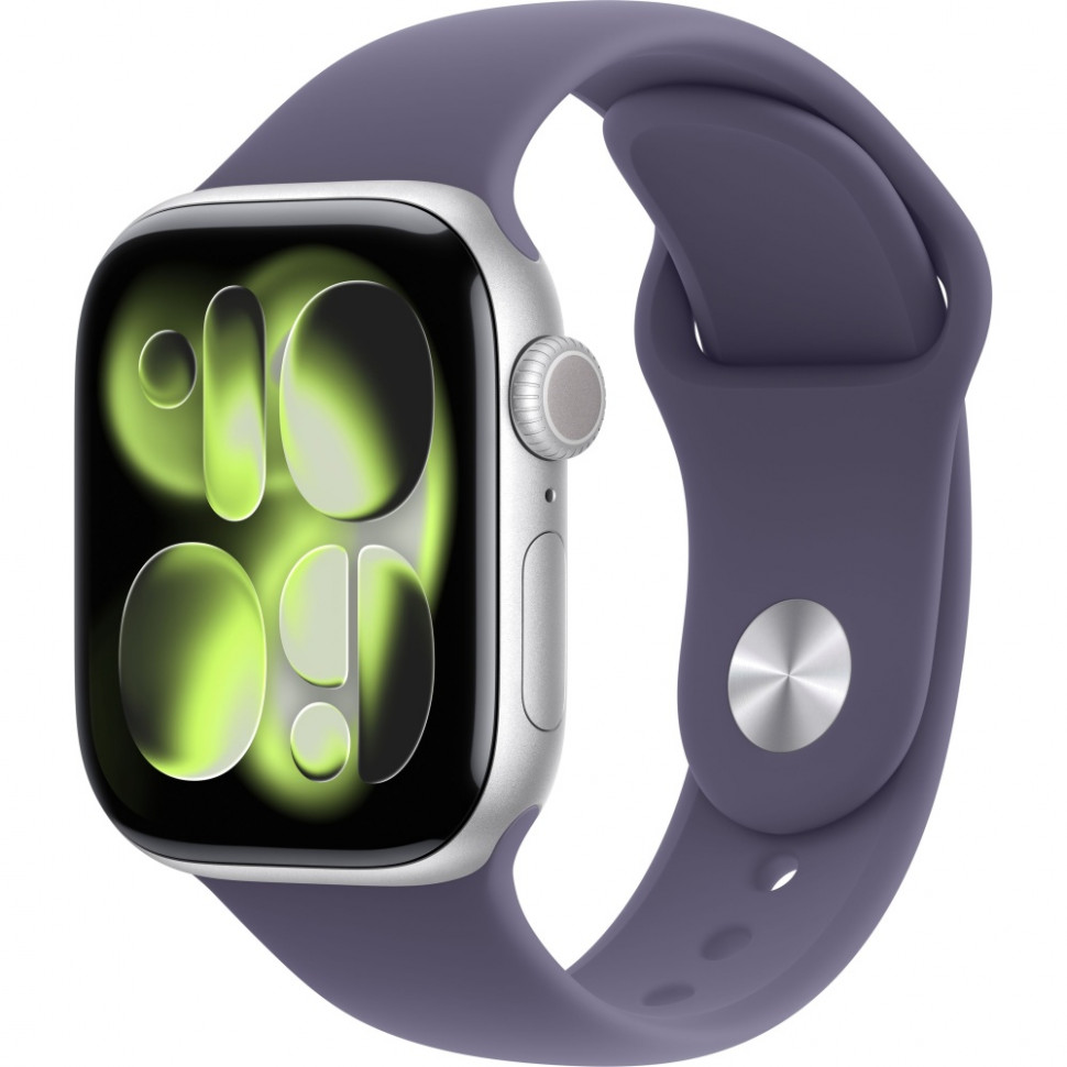 Умные часы Apple Watch Series 11 42mm Silver Aluminum Case with Purple Fog Sport Band (M/L)