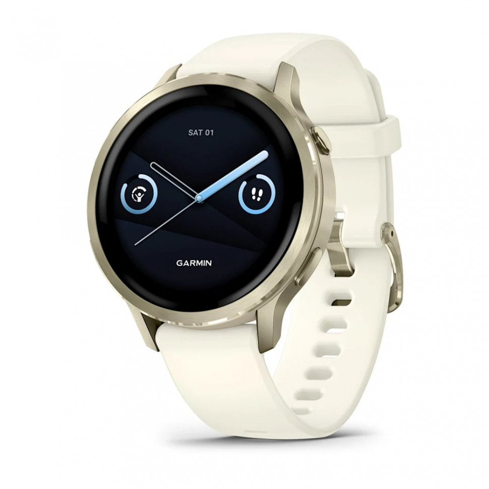 Умные часы Garmin Venu 4 41mm Lunar Gold with Bone Silicone Band (010-03013-00)
