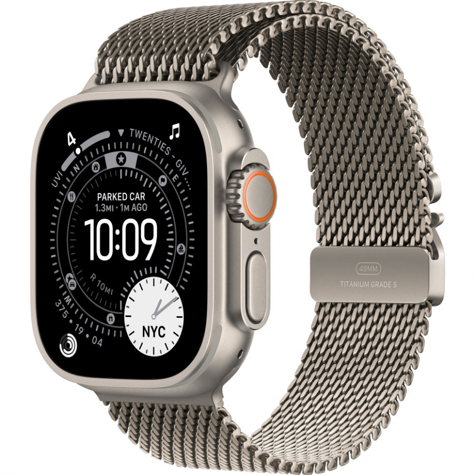 Умные часы Apple Watch Ultra 3 2025 49mm Natural Titanium Case with Natural Titanium Milanese Loop (L)