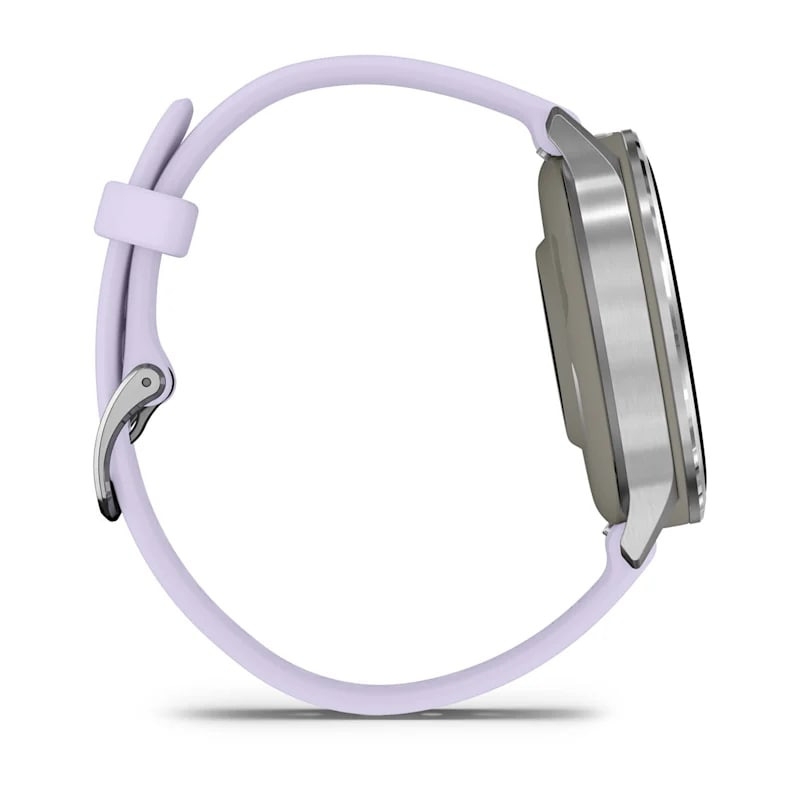 Умные часы Garmin Venu 4 41mm Silver with Periwinkle Silicone Band (010-03013-01)