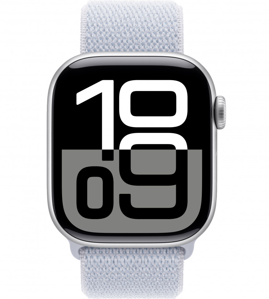 Умные часы Apple Watch Series 10 42mm Silver Aluminum Case with Blue Cloud Sport Loop