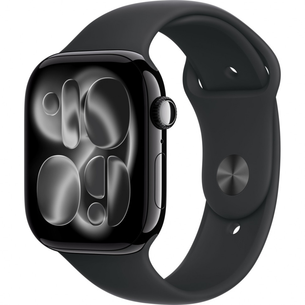 Умные часы Apple Watch Series 11 46mm Jet Black Aluminum Case with Black Sport Band (M/L)