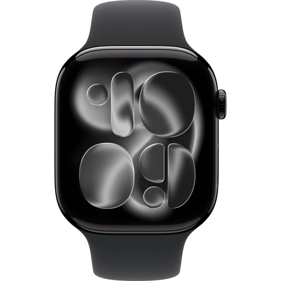 Умные часы Apple Watch Series 11 46mm Jet Black Aluminum Case with Black Sport Band (M/L)