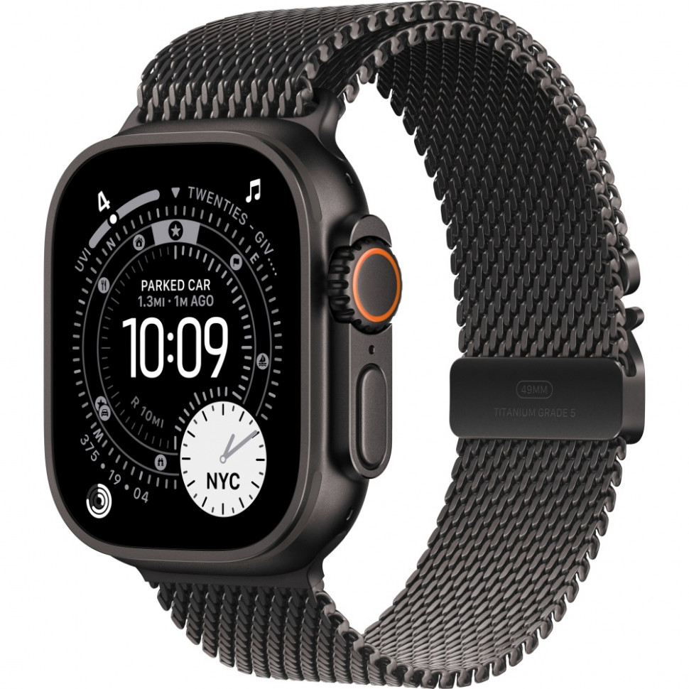 Умные часы Apple Watch Ultra 3 2025 49mm Black Titanium Case with Black Titanium Milanese Loop (S)
