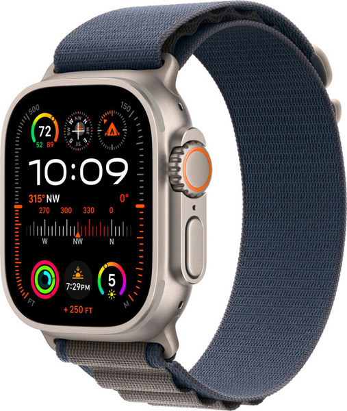 Умные часы Apple Watch Ultra 2 49mm Titanium Case with Blue Alpine Loop (M)