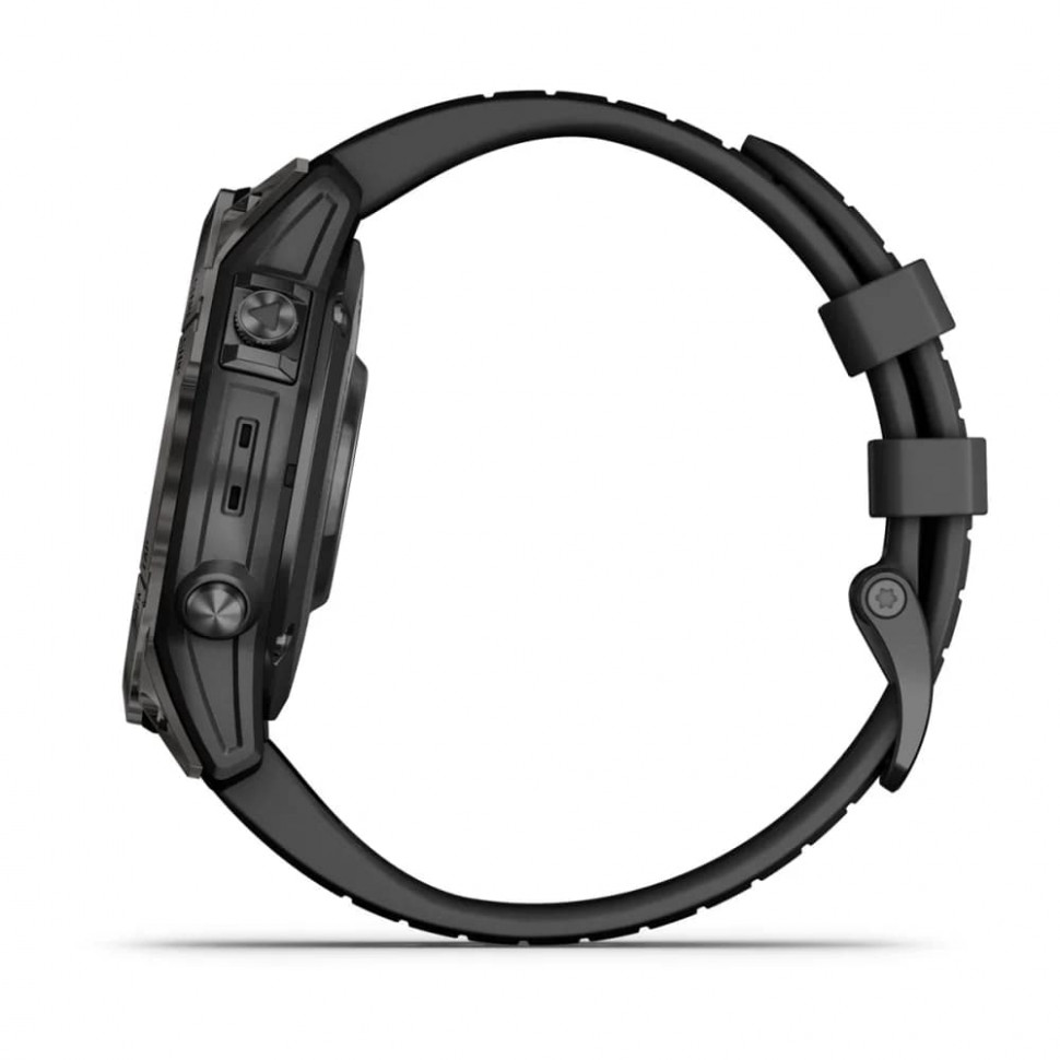 Умные часы Garmin Fenix 7 Pro 47mm SOLAR Sapphire Carbon Gray DLC Titanium with Black Band (010-02777-11)