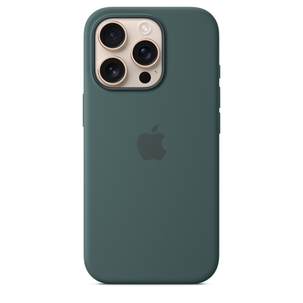 Чехол защитный Apple Silicone Case с MagSafe для iPhone 16 Pro Lake Green