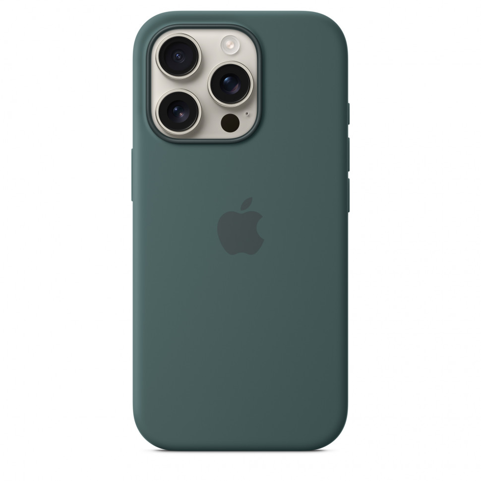 Чехол защитный Apple Silicone Case с MagSafe для iPhone 16 Pro Lake Green