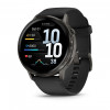 Умные часы Garmin Venu 4 45mm Slate with Black Silicone Band (010-03014-00)