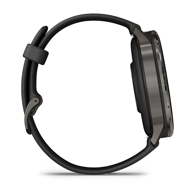 Умные часы Garmin Venu 4 45mm Slate with Black Silicone Band (010-03014-00)