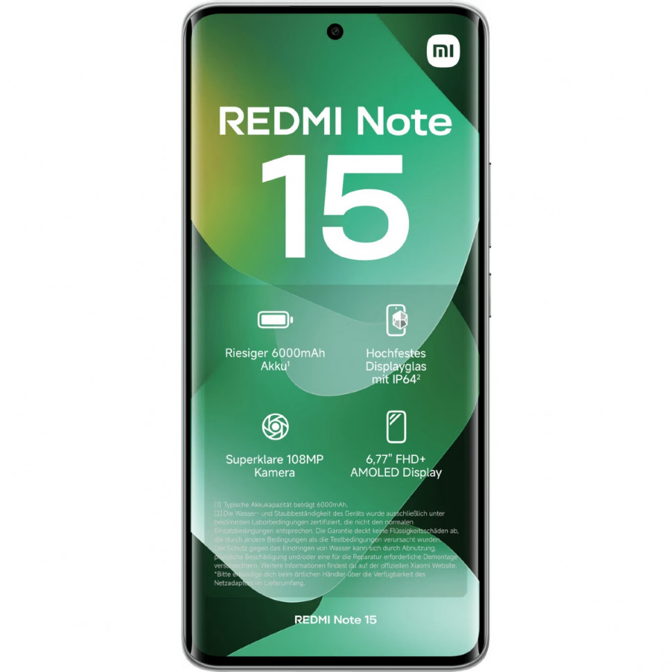 Смартфон Xiaomi Redmi Note 15 4G 8/128GB Зеленый (Forest Green)