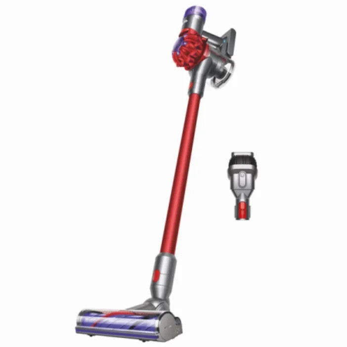 Вертикальный беспроводной пылесос Dyson V8 Advanced (SV25) Silver/Red (Вилка EU)
