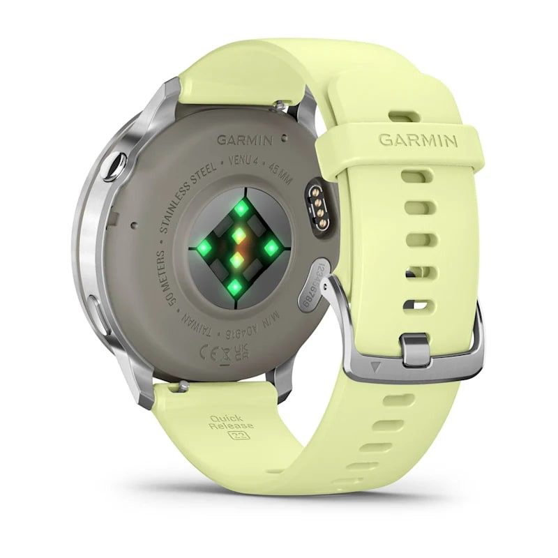 Умные часы Garmin Venu 4 45mm Silver with Citron Silicone Band (010-03014-02)
