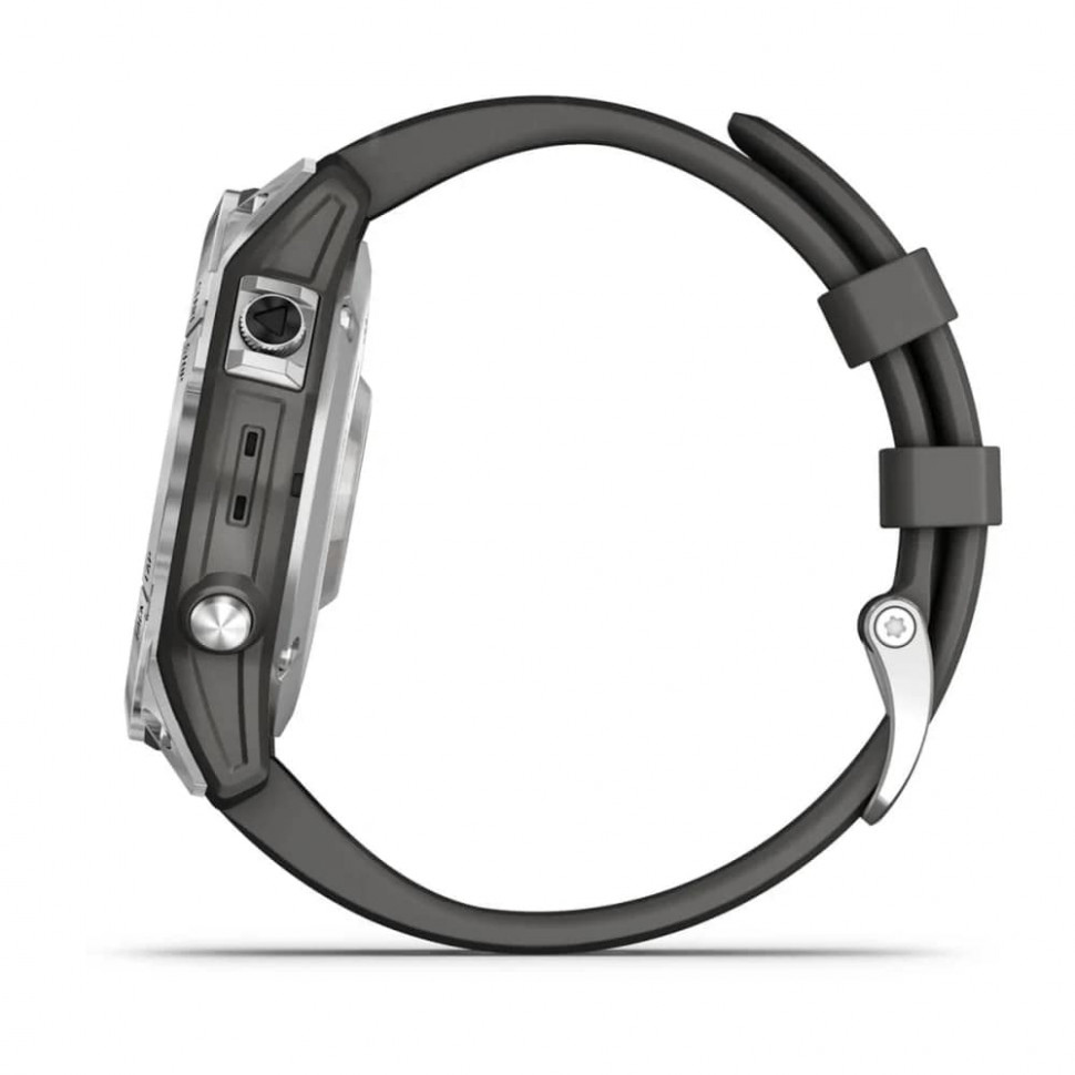 Умные часы Garmin Fenix 7 47mm Standard Edition Silver with Graphite Band (010-02540-01)