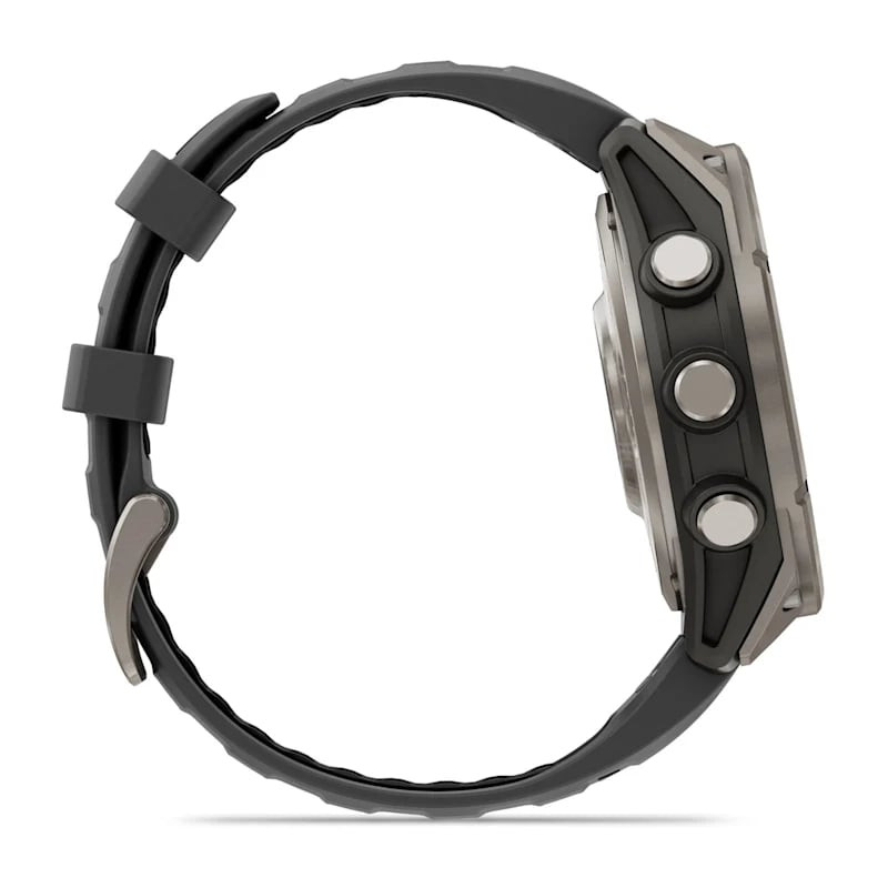 Умные часы Garmin Fenix 8 Pro 47mm AMOLED Sapphire Titanium with Graphite/Black Silicone Band (010-03198-10)