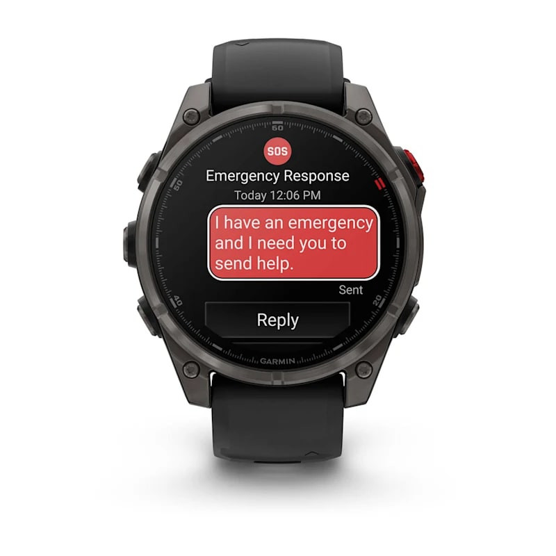 Умные часы Garmin Fenix 8 Pro 47mm AMOLED Sapphire Carbon Gray DLC Titanium with Black/Pebble Gray Silicone Band (010-03198-00)