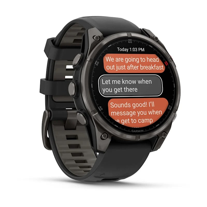 Умные часы Garmin Fenix 8 Pro 47mm AMOLED Sapphire Carbon Gray DLC Titanium with Black/Pebble Gray Silicone Band (010-03198-00)