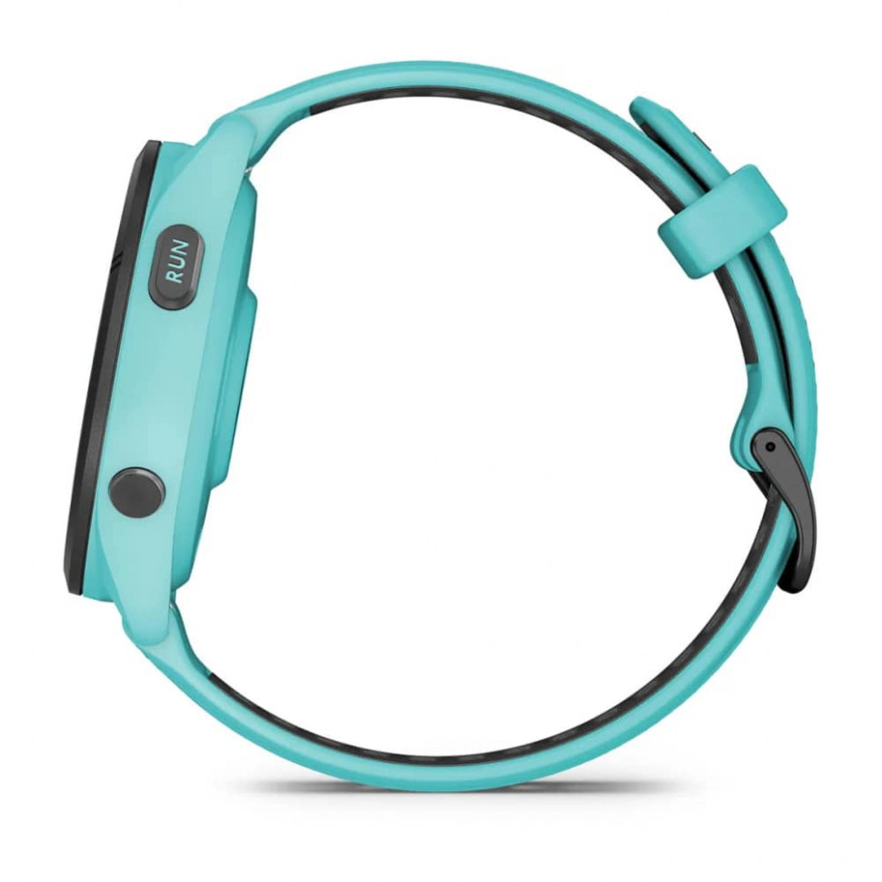 Умные часы Garmin Forerunner 265 46mm Black Bezel with Aqua Case and Aqua/Black Silicone Band (010-02810-12)