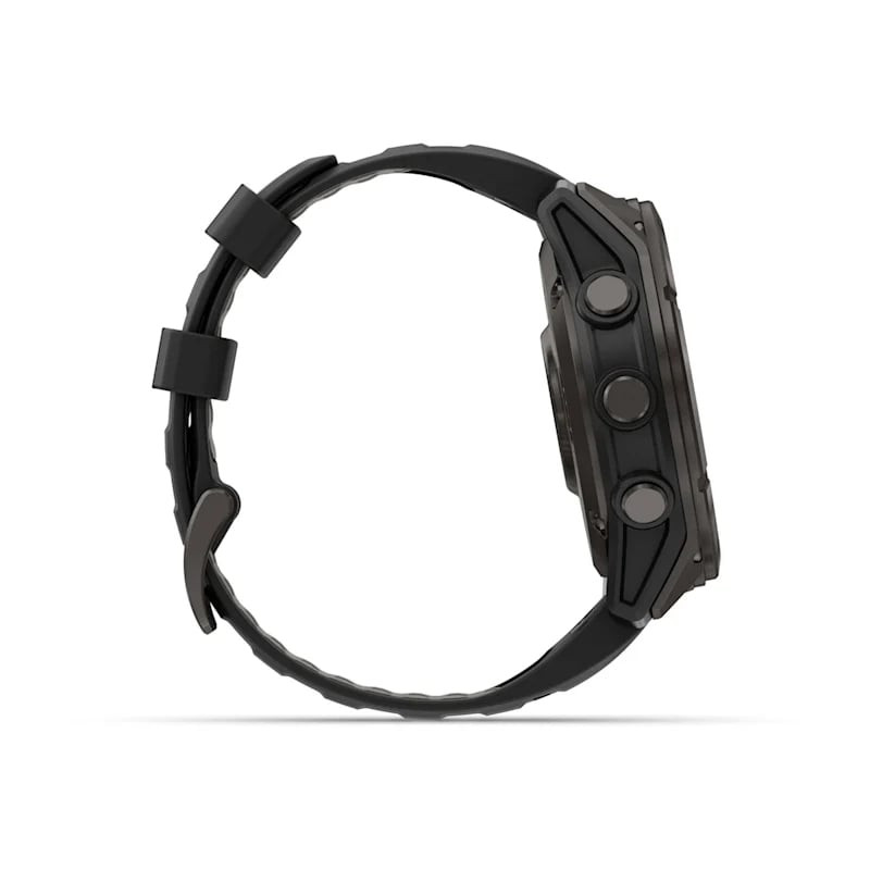 Умные часы Garmin Fenix 8 Pro 51mm AMOLED Sapphire Carbon Gray DLC Titanium with Black/Pebble Gray Silicone Band (010-03199-00)