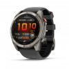 Умные часы Garmin Fenix 8 Pro 51mm AMOLED Sapphire Titanium with Graphite/Black Silicone Band (010-03199-10)