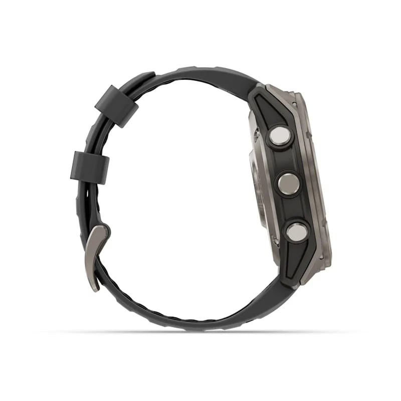 Умные часы Garmin Fenix 8 Pro 51mm AMOLED Sapphire Titanium with Graphite/Black Silicone Band (010-03199-10)