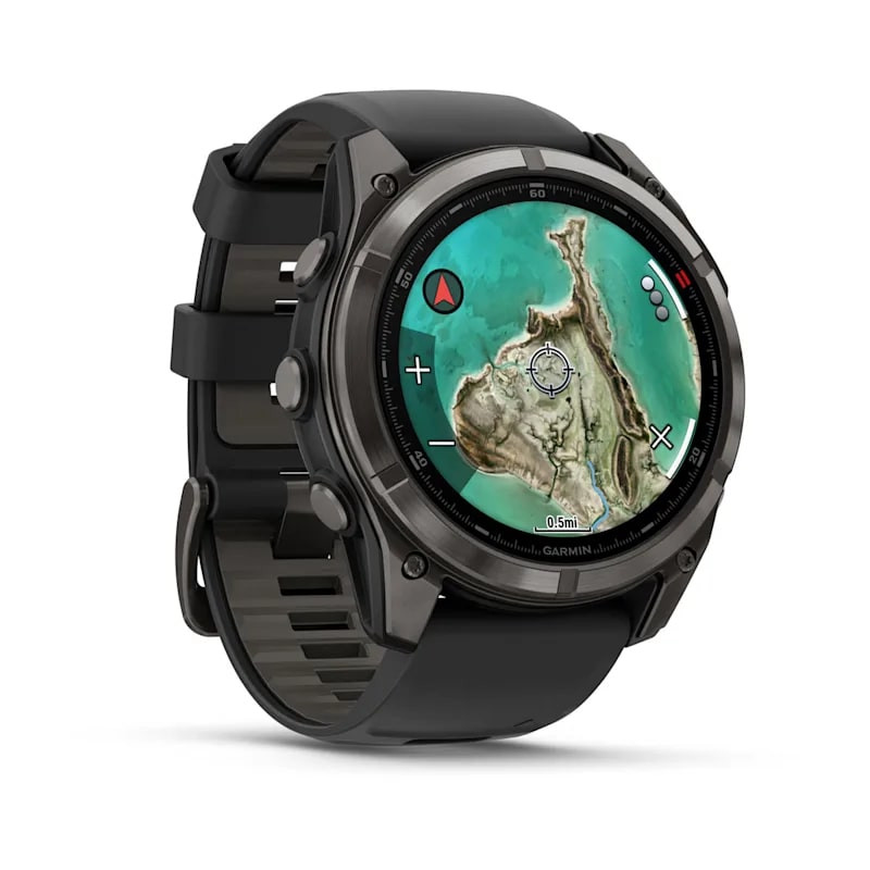 Умные часы Garmin Fenix 8 Pro 51mm MicroLED Sapphire Carbon Gray DLC Titanium with Black/Pebble Gray Silicone Band (010-03380-00)