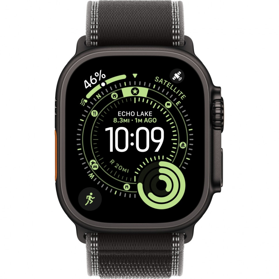 Умные часы Apple Watch Ultra 3 2025 49mm Black Titanium Case with Black/Charcoal Trail Loop (S/M)