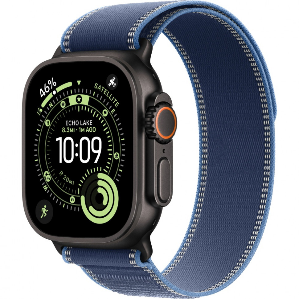 Умные часы Apple Watch Ultra 3 2025 49mm Black Titanium Case with Blue/Bright Blue Trail Loop (S/M)