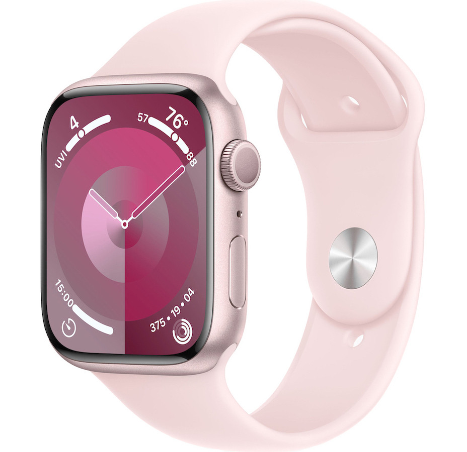 Умные часы Apple Watch Series 9 45mm Pink Aluminum Case with Pink Sport Band (M/L)