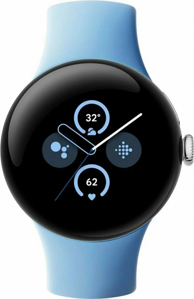 Умные часы Google Pixel Watch 2 41mm Wi-Fi Голубой (Silver/Bay)