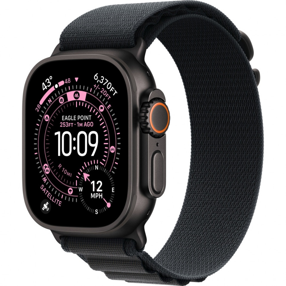 Умные часы Apple Watch Ultra 3 2025 49mm Black Titanium Case with Black Alpine Loop (M)