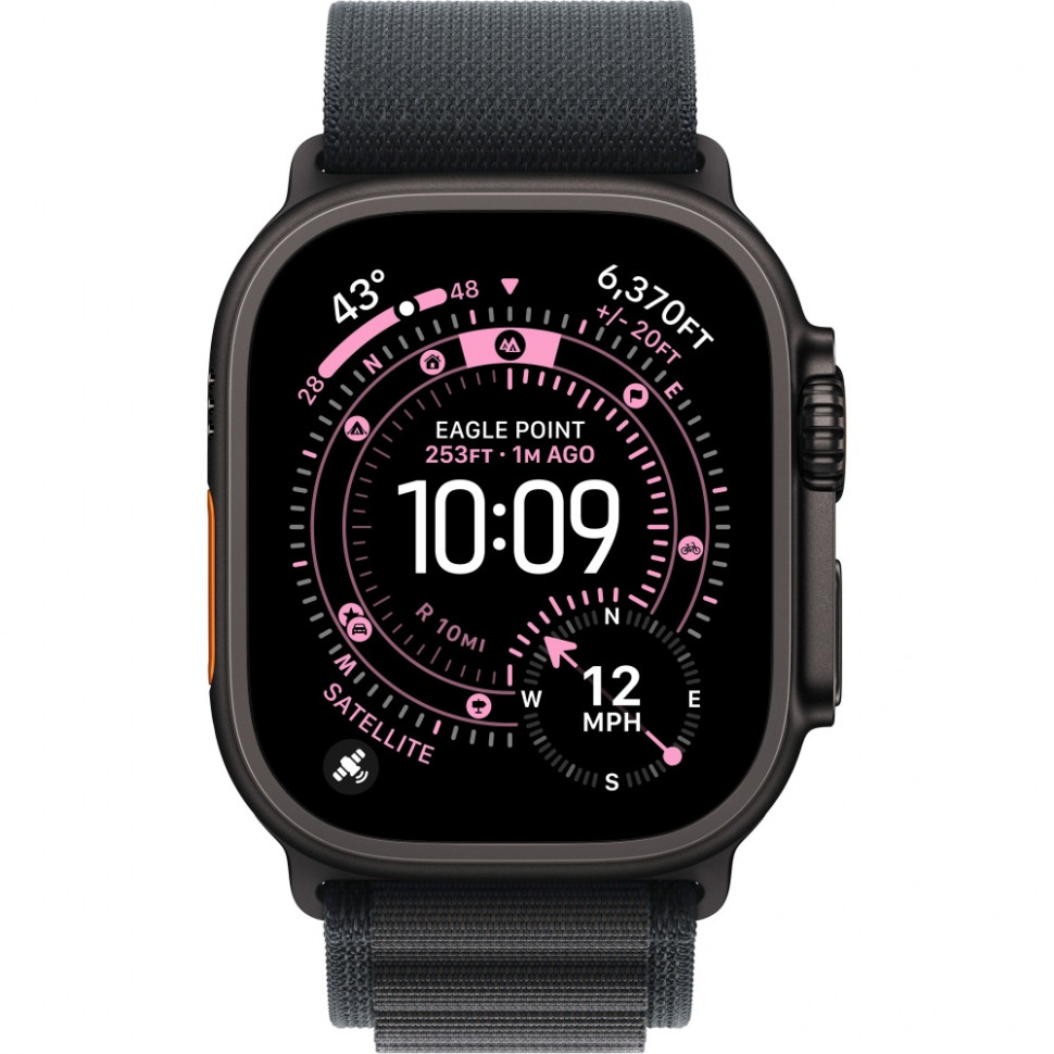 Умные часы Apple Watch Ultra 3 2025 49mm Black Titanium Case with Black Alpine Loop (M)