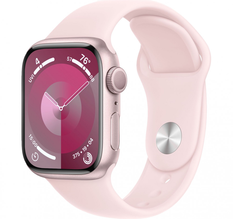 Умные часы Apple Watch Series 9 41mm Pink Aluminum Case with Pink Sport Band (M/L)
