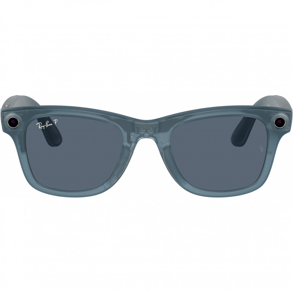 Умные очки Ray-Ban Wayfarer Matte Jeans/Polar Dusty Blue (RW4006)
