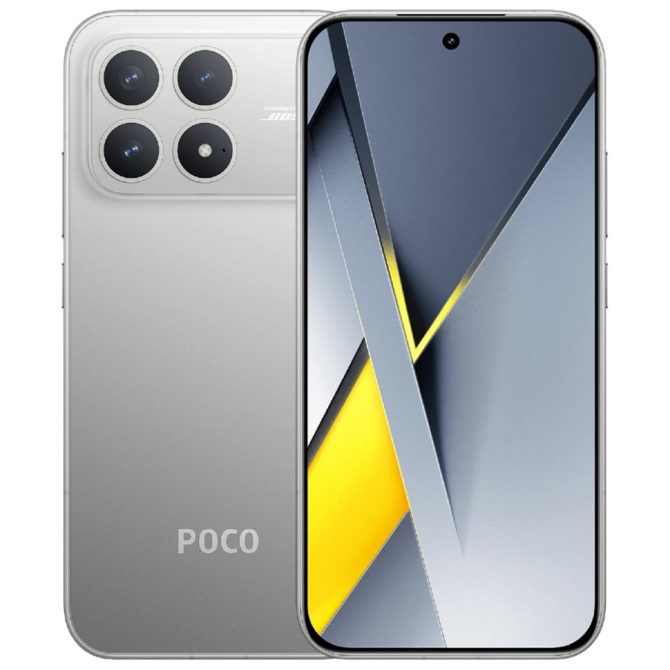 Смартфон Xiaomi POCO F8 Pro 12/512GB Серебро (Titanium Silver)