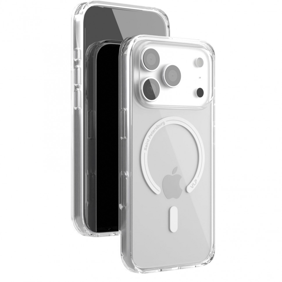 Чехол защитный VLP Diamond Case MagSafe для iPhone 17 Pro Прозрачный