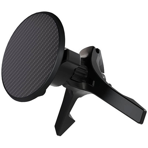 Автомобильный держатель с беспроводной зарядкой VLP Carbon Mount Magsafe Черный