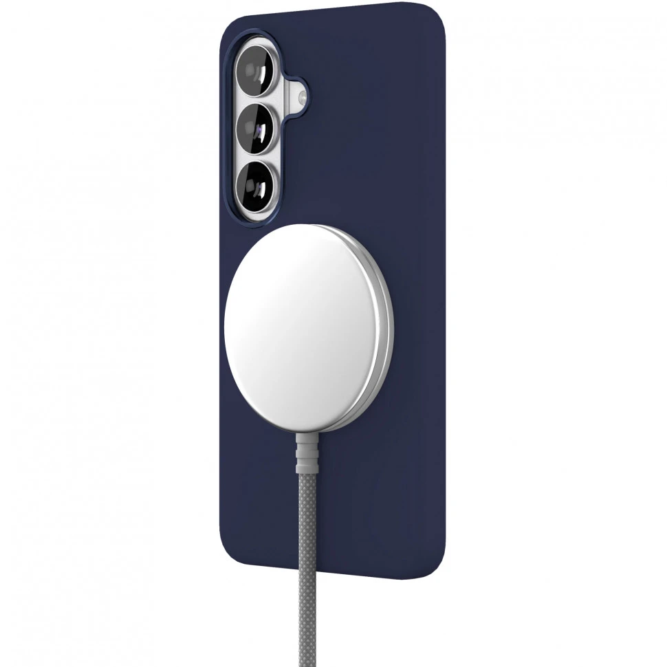 Чехол защитный VLP Aster Pro Case с MagSafe для Samsung Galaxy S26 Синий