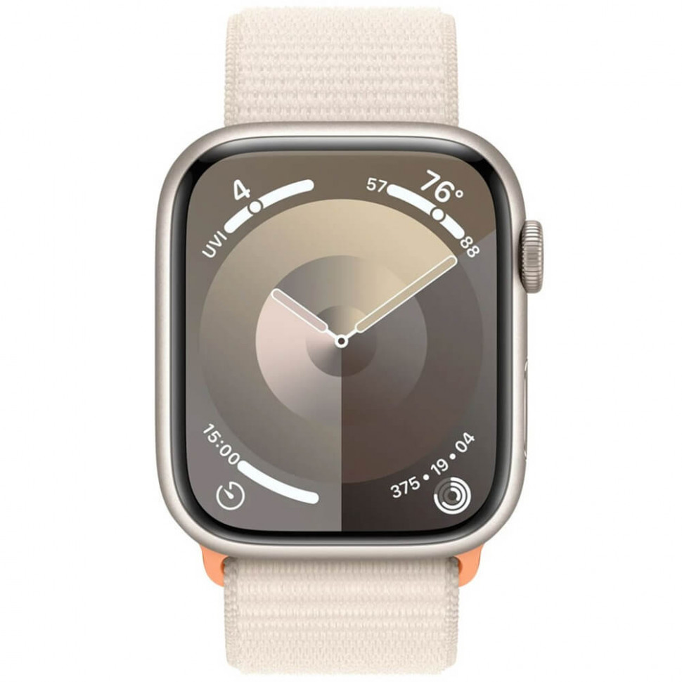 Умные часы Apple Watch Series 9 45mm Starlight Aluminum Case with Starlight Sport Loop