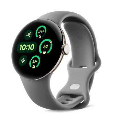Умные часы Google Pixel Watch 3 41mm Wi-Fi Серый (Champagne Gold/Hazel)
