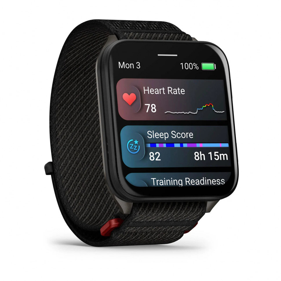 Умные часы Garmin Venu X1 Black with Slate Titanium Caseback and Black ComfortFit Nylon Band (010-02980-00)