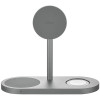 Беспроводное зарядное устройство uBear Stage Ultra 3 в 1 MagSafe Серый